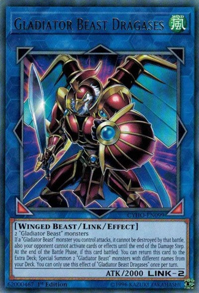Gladiator Beast Dragases [CYHO-EN099] Rare