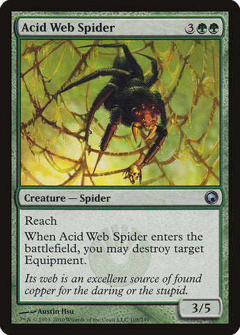 Acid Web Spider [Scars of Mirrodin]