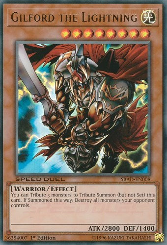 Gilford the Lightning [SBAD-EN008] Ultra Rare