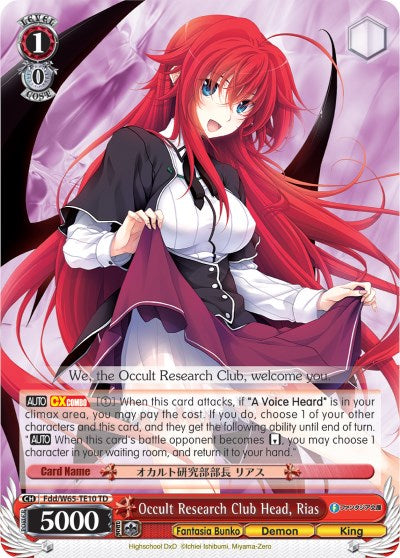 Occult Research Club Head, Rias (Fdd/W65-TE10 TD) [Fujimi Fantasia Bunko]