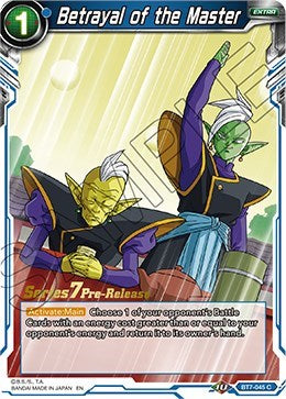 Betrayal of the Master (Assault of the Saiyans) [BT7-045_PR]