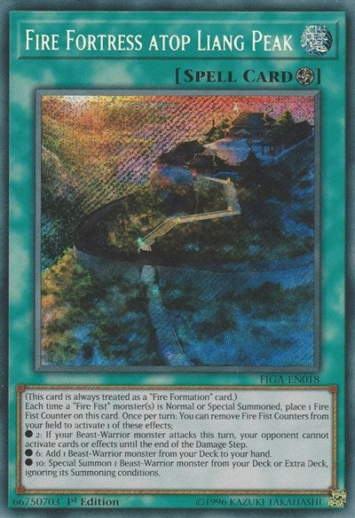 Fire Fortress atop Liang Peak [FIGA-EN018] Secret Rare