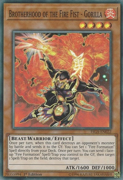 Brotherhood of the Fire Fist - Gorilla [FIGA-EN022] Super Rare