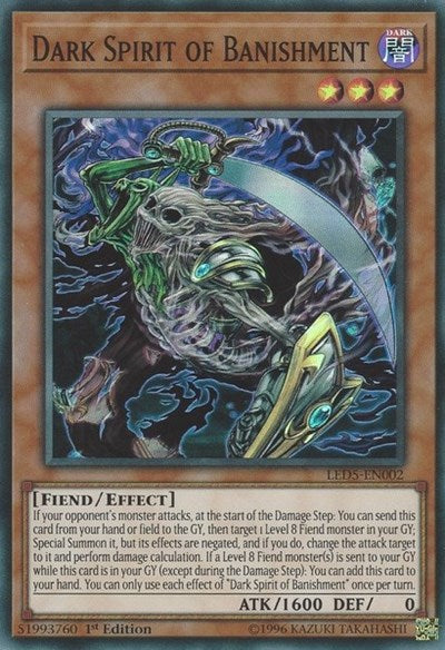 Dark Spirit of Banishment [LED5-EN002] Super Rare
