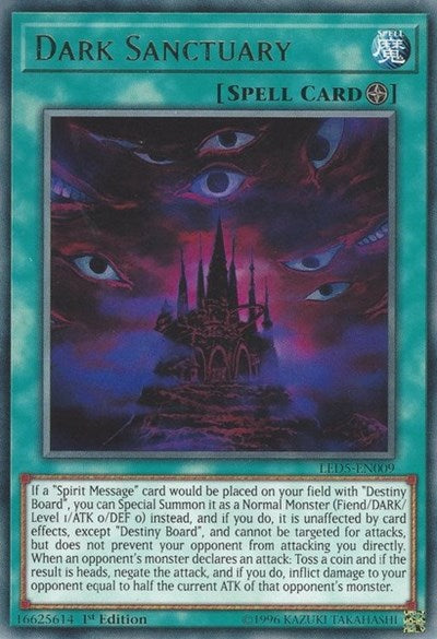 Dark Sanctuary [LED5-EN009] Rare