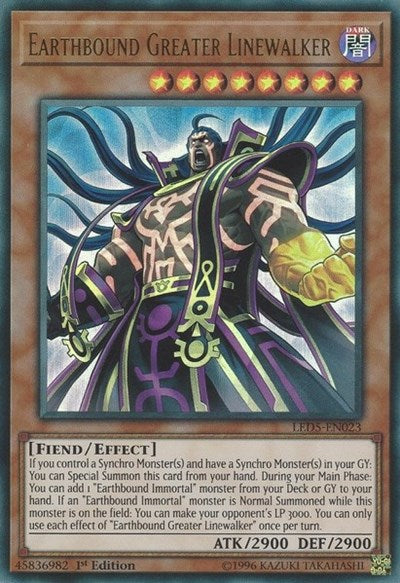 Earthbound Greater Linewalker [LED5-EN023] Ultra Rare