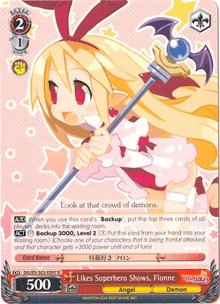 Likes Superhero Shows, Flonne (DG/EN-S03-E097 R) [Disgaea]