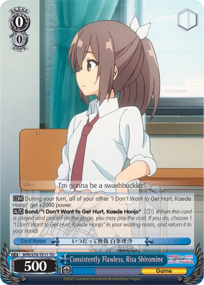 Consistently Flawless, Risa Shiromine (BFR/S78-TE11 TD) [BOFURI: I Don't Want to Get Hurt, so I'll Max Out My Defense]