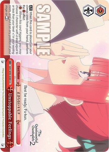 Unstoppable Feelings (5HY/W90-E080 CC) [The Quintessential Quintuplets 2]