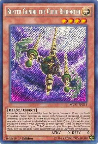 Buster Gundil the Cubic Behemoth [MVP1-ENS35] Secret Rare
