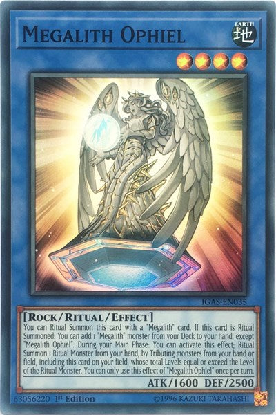 Megalith Ophiel [IGAS-EN035] Super Rare