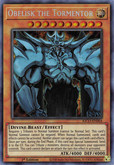 Obelisk the Tormentor (Secret Pharaoh's Rare) [KICO-EN064] Secret Pharaoh’s Rare