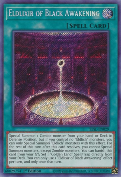 Eldlixir of Black Awakening [SESL-EN029] Secret Rare