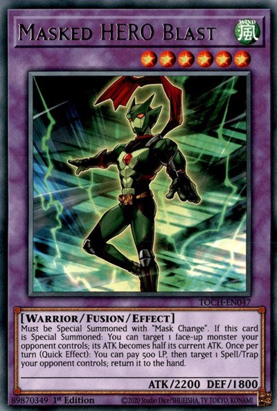 Masked HERO Blast [TOCH-EN047] Rare