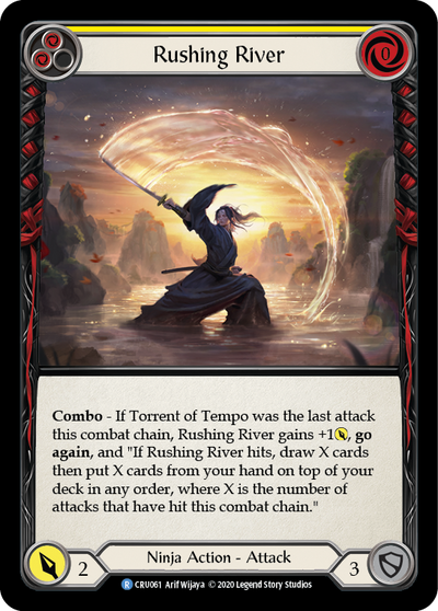 Rushing River (Yellow) [CRU061] (Crucible of War)  1st Edition Normal