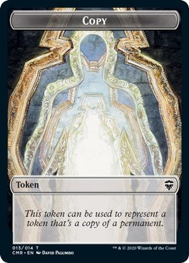 Copy // Horror Double-sided Token [Commander Legends]
