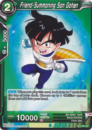 Friend-Summoning Son Gohan [BT1-061]