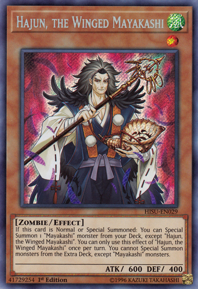 Hajun, the Winged Mayakashi [HISU-EN029] Secret Rare