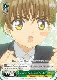 Syaoran: Wide-Eyed Wonder (CCS/WX01-T03 TD) [Cardcaptor Sakura: Clear Card]