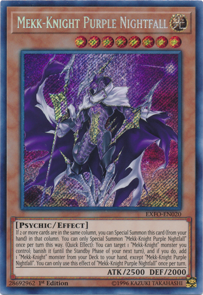 Mekk-Knight Purple Nightfall [EXFO-EN020] Secret Rare