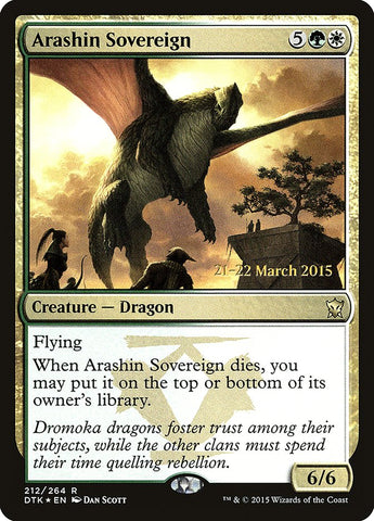 Arashin Sovereign [Dragons of Tarkir Prerelease Promos]