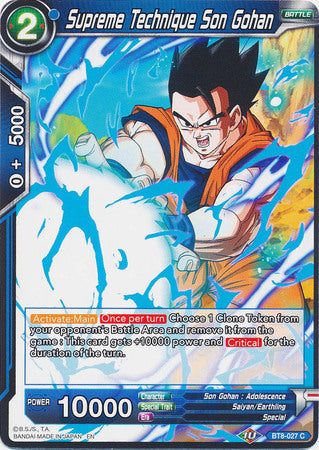Supreme Technique Son Gohan [BT8-027]