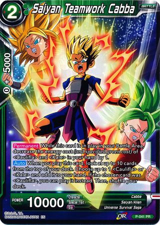 Saiyan Teamwork Cabba (Alternate Art) [P-041]