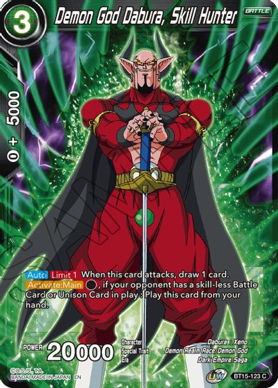 Demon God Dabura, Skill Hunter [BT15-123]