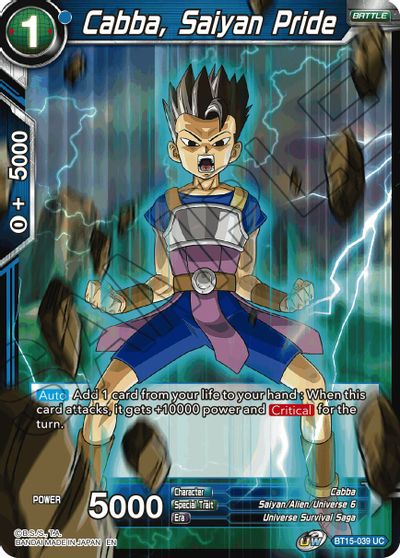 Cabba, Saiyan Pride [BT15-039]