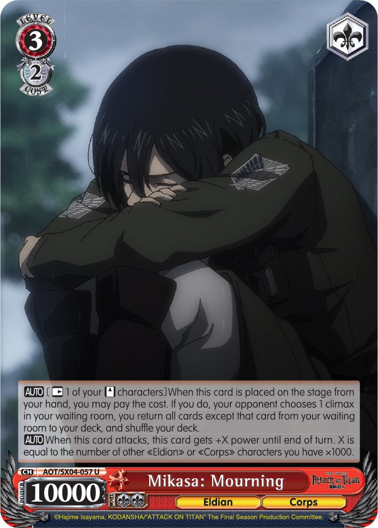 Mikasa: Mourning [Attack On Titan: Final Season]