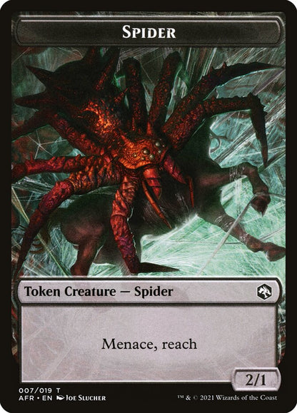 Spider // Icingdeath, Frost Tongue Double-sided Token [Dungeons & Dragons: Adventures in the Forgotten Realms Tokens]