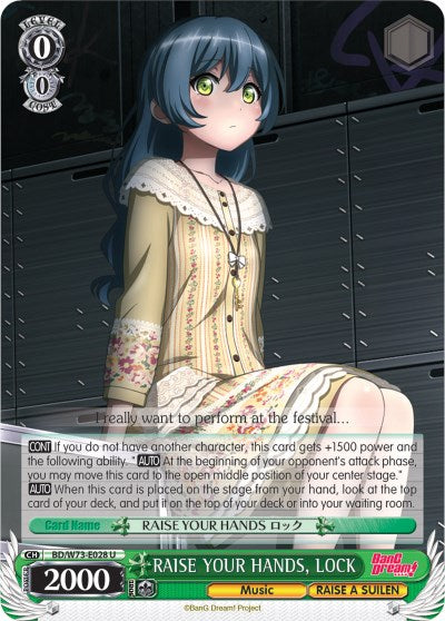RAISE YOUR HANDS, LOCK (BD/W73-E028 U) [BanG Dream! Vol.2]