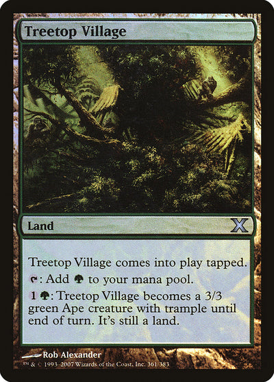 Treetop Village (Premium Foil) [Tenth Edition]