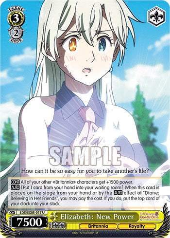 Elizabeth: New Power [The Seven Deadly Sins: Revival of The Commandments]