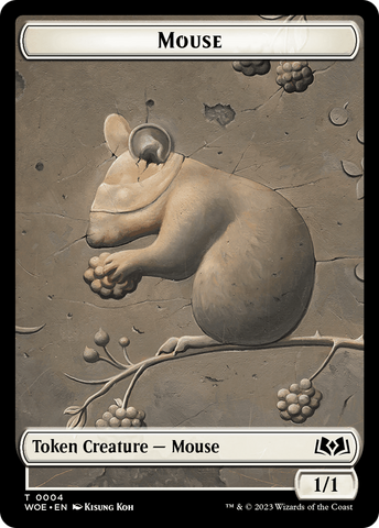 Mouse // Food (0013) Double-Sided Token [Wilds of Eldraine Tokens]