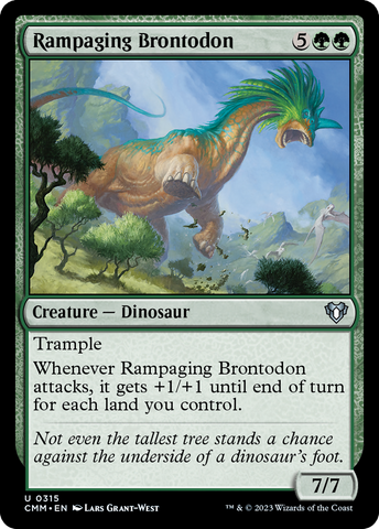 Rampaging Brontodon [Commander Masters]