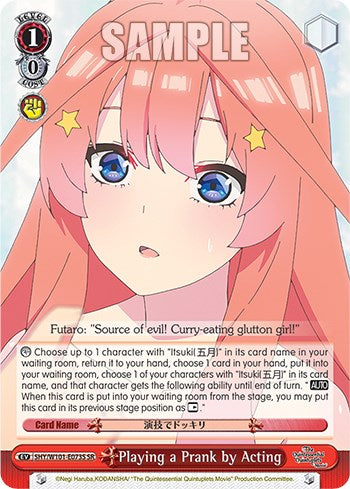 Playing a Prank by Acting (5HY/W101-E073S SR) [The Quintessential Quintuplets Movie]