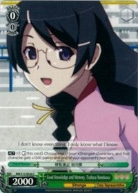 Good Knowledge and Memory, Tsubasa Hanekawa (BM/S15-E038 C) [BAKEMONOGATARI]