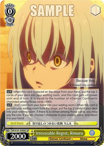 Irrevocable Regret, Rimuru [That Time I Got Reincarnated as a Slime Vol.3]