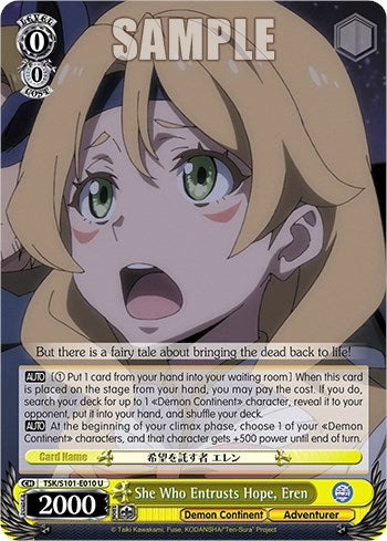 She Who Entrusts Hope, Eren [That Time I Got Reincarnated as a Slime Vol.3]