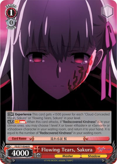 Flowing Tears, Sakura (FS/S77-E048 R) [Fate/Stay Night [Heaven's Feel] Vol.2]