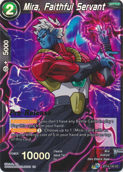 Mira, Faithful Servant (BT10-135) [Rise of the Unison Warrior Prerelease Promos]