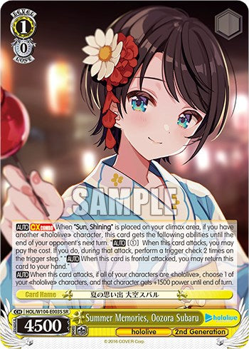 Summer Memories, Oozora Subaru [hololive production Vol. 2]