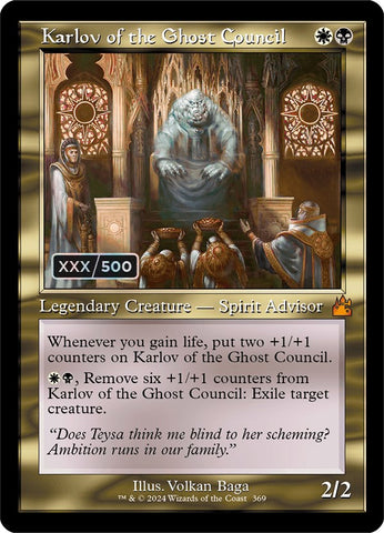 Karlov of the Ghost Council (Retro) (Serialized) [Ravnica Remastered]