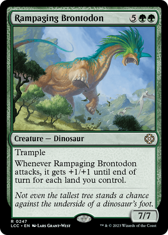 Rampaging Brontodon [The Lost Caverns of Ixalan Commander]
