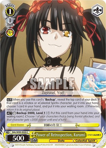 Power of Retrospection, Kurumi [Date A Live Vol.2]