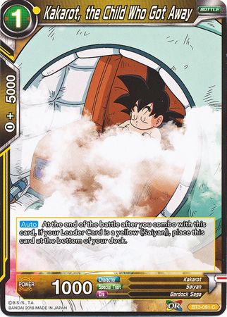 Kakarot, the Child Who Got Away [BT3-091]