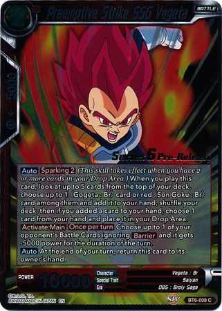 Preemptive Strike SSG Vegeta [BT6-008_PR]