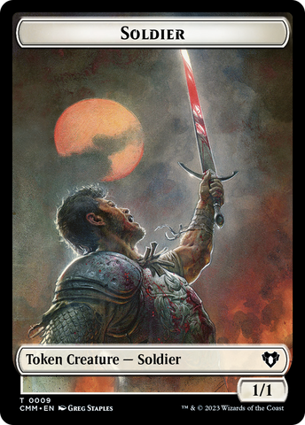 Soldier // Ogre Double-Sided Token [Commander Masters Tokens]