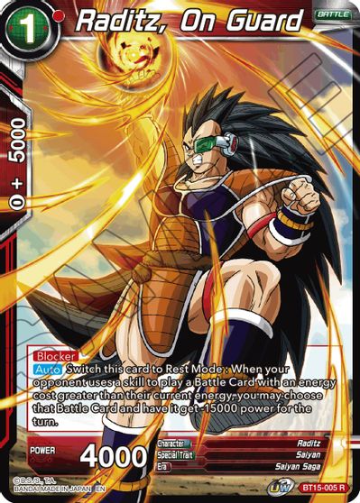 Raditz, On Guard [BT15-005]